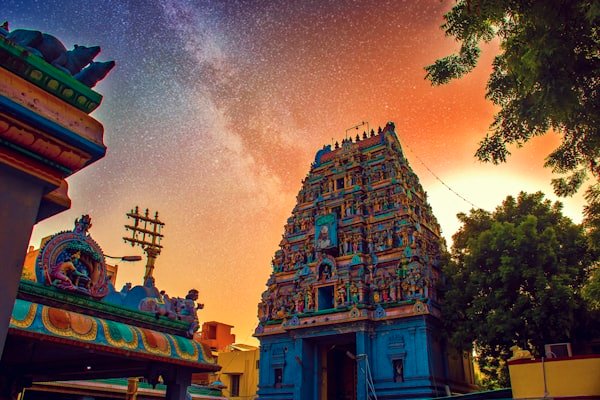 South Indian temple gopuram